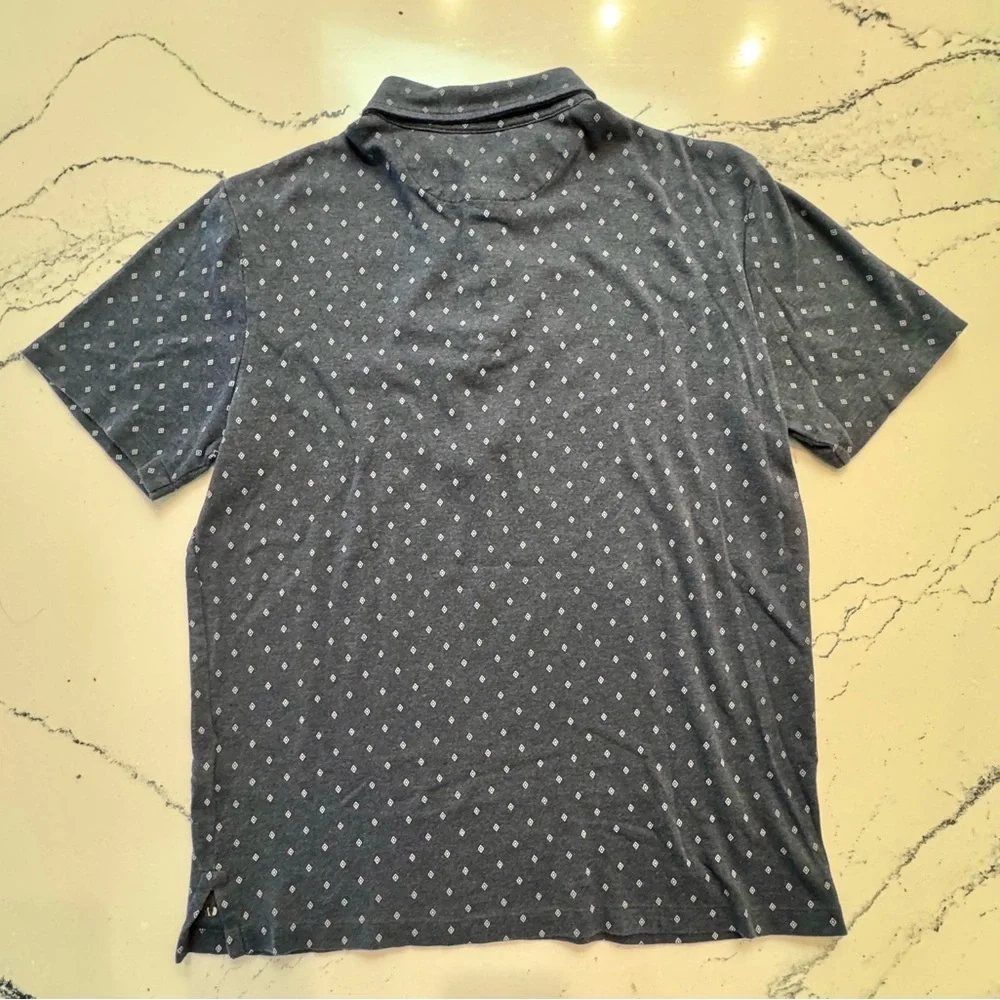 Polo Ralph Lauren Classic Fit Blue Diamond Print Polo Shirt Men’s Size Small